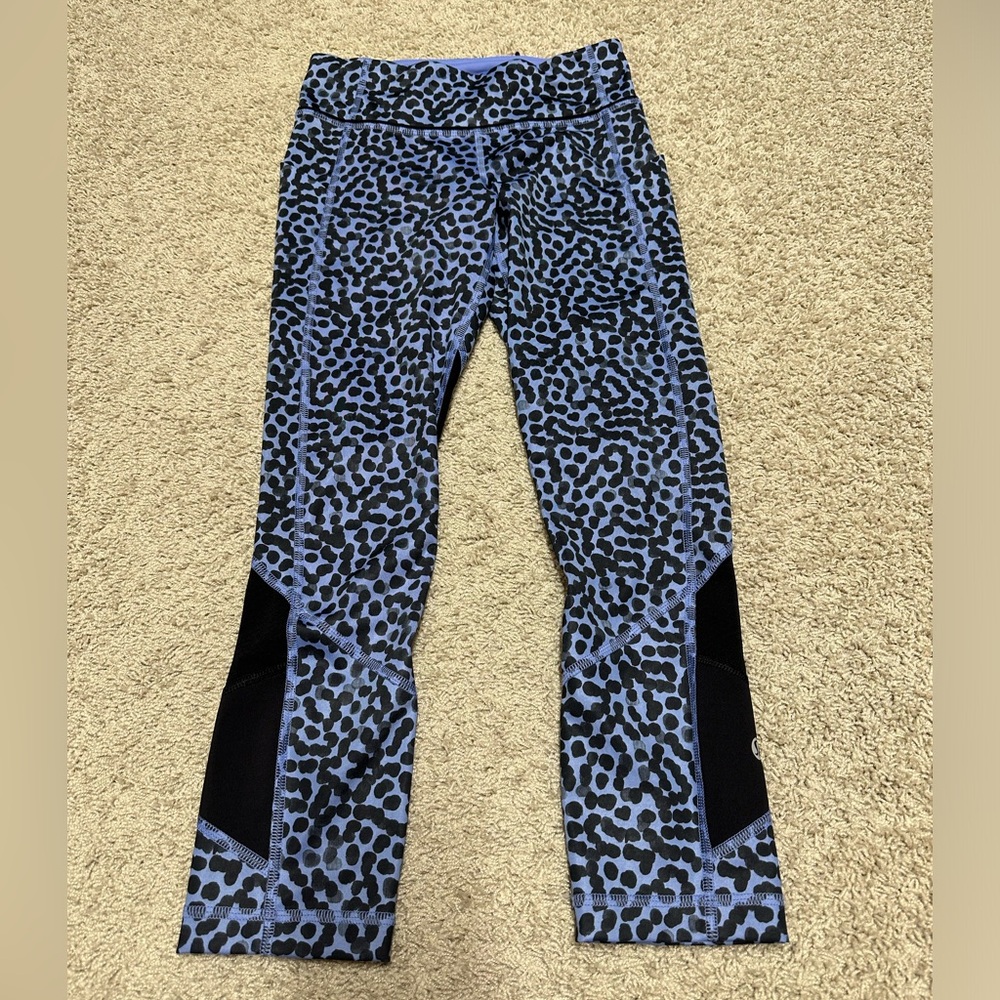 Lululemon Pace Rival Crop Ace Spot Lullaby Black
